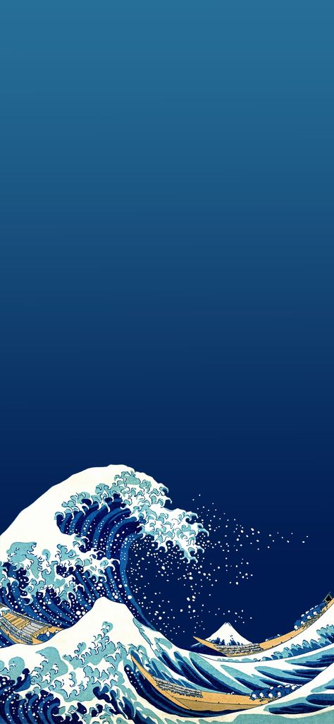 Wallpapper Iphone, فنسنت فان جوخ, Waves Wallpaper Iphone, Decent Wallpapers, Japanese Wallpaper Iphone, Japanese Pop Art, Vaporwave Wallpaper, Japanese Waves, The Great Wave