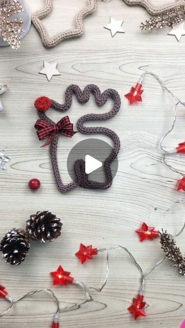 HOME IDEALIST on Instagram: "Knitted Wire Reindeer 🦌🎄 Link in Bio . . #christmasdecor #christmasdiy #christmas #knittedwirechristmas #knittedwiretemplates #tricotinchristmasdecor #tricotin" French Knitting Christmas Decorations, Soft Wire Crafts, Knitted Wire Christmas Decorations, Icord Knitting Projects Christmas, Wire Christmas Ornaments Diy, French Knitting Christmas, Christmas Wire Crafts, Knitted Wire Christmas, Wire Knitting Tutorial