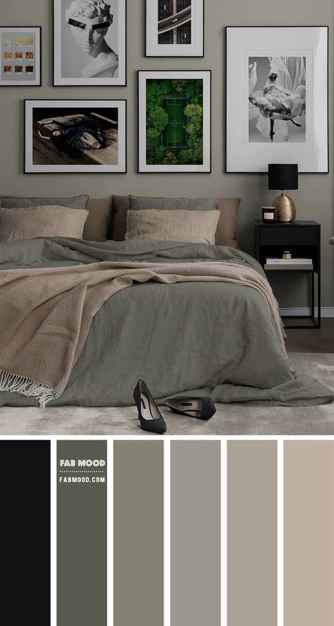 Bedroom Archives - Page 2 of 9 - Fabmood | Wedding Colors, Wedding Themes, Wedding color palettes Charcoal Bedroom, Sage Bedroom, Best Bedroom Colors, Wedding Color Palettes, Bedroom Color Combination, Themes Wedding, Bedroom Colour Palette, Neutral Bedrooms, Gray Walls