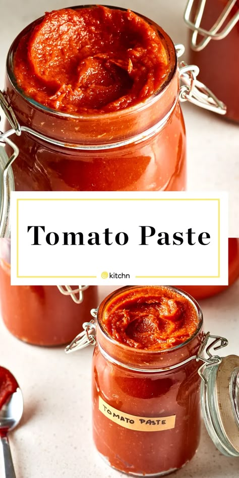 Make Tomato Paste, Homemade Tomato Paste, Tomato Paste Recipe, Pressure Canning Recipes, Home Canning Recipes, Canning Vegetables, Canning Food Preservation, Canned Food Storage, Paste Recipe