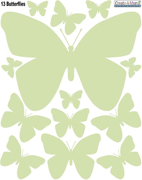 AmazonSmile: Butterfly Wall Decals for Girls Bedroom (26) Girls Room Decor Stickers of Butterflies Bedroom Wall Art Vinyl Peel & Stick Wall Stickers Birthday Party Decoration Present Teen Toddler (Orange) : Tools & Home Improvement Butterflies Bedroom, Sage Butterfly, Room Decor Stickers, Butterfly Decals, Butterfly Room Decor, Butterfly Bedroom, Baby Wall Decals, Colored Butterfly, Butterfly Room