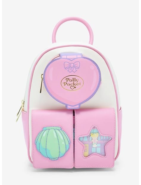 Polly Pocket Playset Icons Mini Backpack | Hot Topic December List, Polly Pocket World, Exploding Kittens, Mini Backpack Purse, Loungefly Bag, Her Universe, Vintage Icons, Polly Pocket, Cute Bags