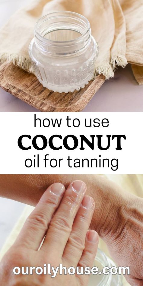 Diy Tanning Oil Recipes, Tanning Oil Recipe, Homemade Tanning Oil, Coconut Oil For Tanning, Tanning Oil Homemade, Diy Tanning Oil, Coconut Oil Tanning, Diy Tanning, Diy Lotions