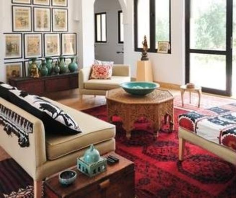 51 Relaxing Moroccan Living Rooms | DigsDigs Dekorasi Maroko, Design Marocain, Moroccan Living Room, Moroccan Interiors, Modern Moroccan, Maximalist Decor, Moroccan Design, Moroccan Decor, Style At Home