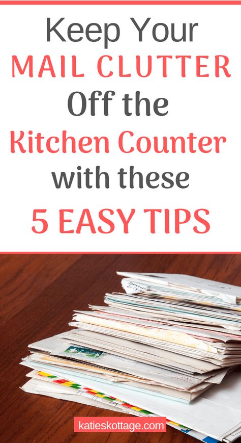 Organize Bills, Declutter Organization, Paper Clutter Organization, Counter Clutter, Clutter Solutions, Renovation Kitchen, Declutter Kitchen, Organizing Paperwork, Paper Clutter