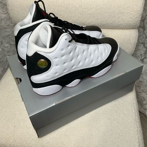 Brand New W/ Receipt - Air Jordan Retro 13 He Got Game Sz 12. New. Box Not Perfect. Size 12 Mens. Comes With Receipt, Personal Info Blacked Out. Jordan Retro 13 Outfit, Retro 13 Jordans, Shoes For Men Sneakers, Jordans 13, Air Jordan Retro 13, He Got Game, Pretty Sneakers, Retro 7, Jordan Retro 12