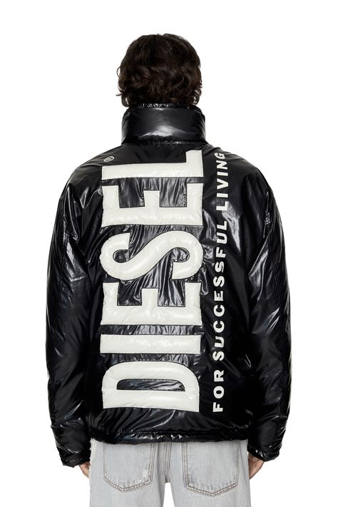 Diesel Jacket, Reversible Puffer Jacket, Diesel Store, Bold Branding, Oversized Puffer, Streetwear Jackets, Men Closet, Winter Jacket Men, Fashion Victim