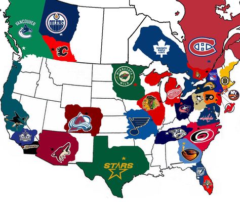 NHL MAP! Quotes Girlfriend, Hockey Rules, Hockey Quotes, Hockey Memes, Bruins Hockey, Hockey Baby, Hockey Humor, Blackhawks Hockey, Hockey Life