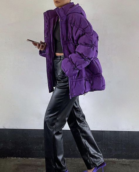 Dark Purple Hoodie Outfit, Purple Jacket Aesthetic, Dark Purple Jacket Outfit, Violet Outfit Aesthetic, Dark Purple Aesthetic Outfit, Dark Purple Outfit Aesthetic, Purple Streetwear Outfit, Dark Purple Outfit Ideas, Versace Moodboard