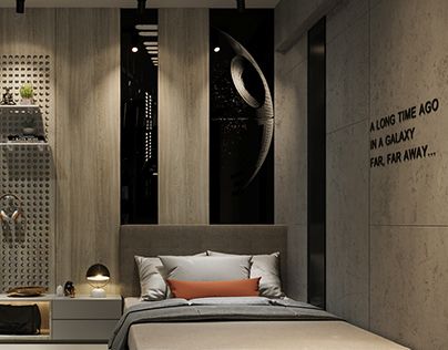 Star Wars Themed Apartment, Star Wars Guest Bedroom, Star Wars Adult Bedroom, Star Wars Interior, Star Wars Bedroom, Airbnb Ideas, Theme Bedroom, Star Wars Room, Rustic Room