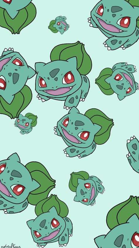 By artist @notrealkuma Bulbasaur Wallpaper, Pokemon Bulbasaur, Pokemon Backgrounds, Cool Pokemon Wallpapers, Hacker Wallpaper, Pokemon Wallpaper, Cute Pokemon Wallpaper, Cool Wallpapers Art, Cool Pokemon