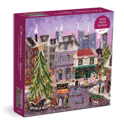 Holiday Gift Guide Kids, Joy Laforme, Holiday Puzzle, Christmas Squares, Puzzle Crafts, Christmas Puzzle, Color Puzzle, Falling Snow, Puzzle Shop