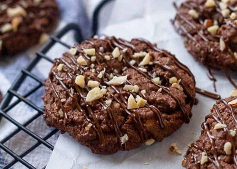 Chewy Chocolate Hazelnut Cookies - Chocolate with Grace Toffee Cookie Recipe, Chocolate Hazelnut Cookies, Cream Cheese Sugar Cookies, Country Crock, Hazelnut Cookies, Basic Cookies, Best Sugar Cookie Recipe, Toffee Cookies, Chocolate Cookie Dough