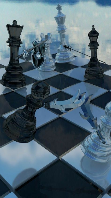 Chess Rules, 3d Chess, Space Art Gallery, Chess Board Game, Cool Pictures For Wallpaper, Sketch Tattoo Design, Stories Ideas, Chess Pieces, 3d Artist