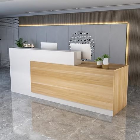 Salon Lobby, Modern Office Reception Desk, Modern Reception Counter, Front Desk Counter, Wooden Reception Desk, Modern Office Reception, Laminate Reception Desk, Wooden Computer Desk, Desk Reception