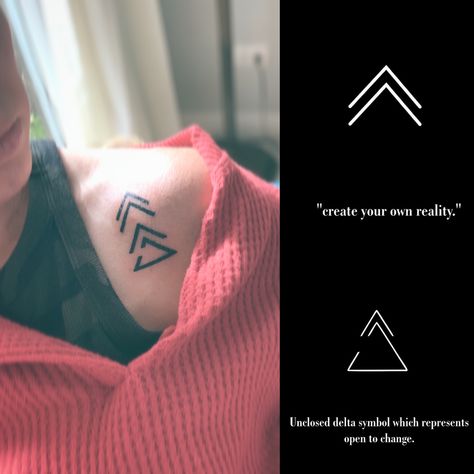 Small Rune Tattoos, Tattoo Ideas For Change, Abstract Meaningful Tattoo, Mens Tattoos Designs, Open To Change Symbol, Symbol Of Change Tattoo, Viking Symbol Create Your Own Reality, Meaningful Small Tattoos Men, Tattoo Meaningful Men