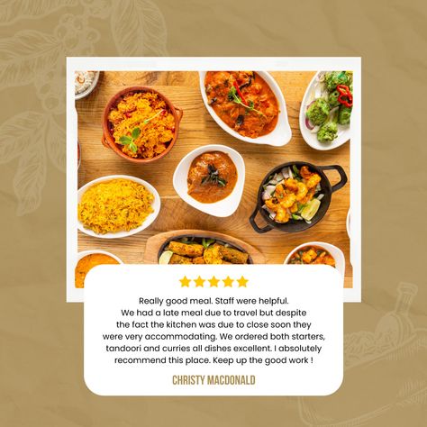 #HolyCowFineIndianFood #Customerfeedback #CustomerAppreciation #positivevibes #DeliciousFood #ExcellentService #RestaurantLove #ThankYou #Gratitude #Support #Supportlocal #Goodvibes #newsupdates #Tuesday Food Review Post, Review Post Design, Customer Review Post, Customer Review Design, Feedback Design, Nepalese Food, Restaurant Social Media, Pizza Design, Food Banner