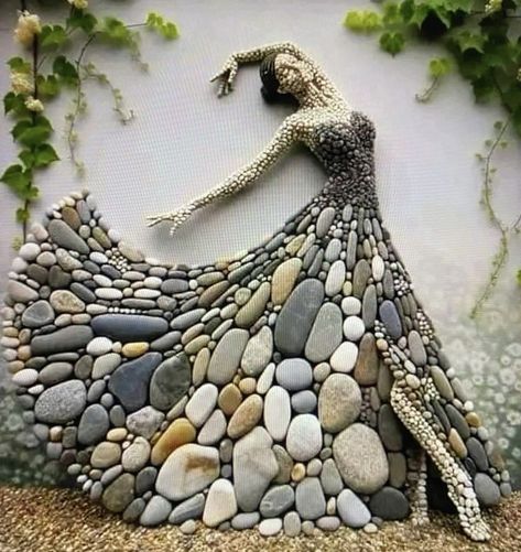 Stone Pictures Pebble Art, Garden Rock Art, Driftwood Art Diy, Stone Art Painting, Rock Decor, Stone Pictures, Stone Crafts, Sea Glass Art, Rock Crafts