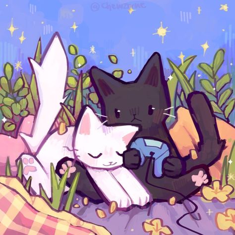 Cute Pfp Animals, Pixel Cat Icon, Cat Couple Wallpaper, Matching Pfps Cute, Matching Cat Pfp, Cats Hugging, Cute Ships, Cats Pfp, Animal Couple