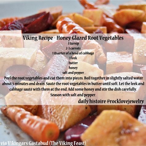 Viking Food Recipes, Norse Food, Glazed Root Vegetables, Viking Recipes, Glazed Vegetables, Viking Food, Nordic Recipe, Medieval Recipes, Kitchen Witch Recipes