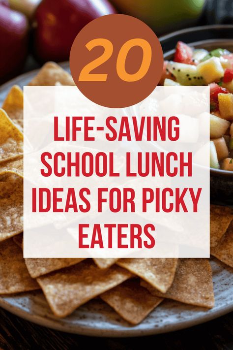 20 Life-Saving School Lunch Ideas for Picky Eaters Healthy School Lunch Ideas For Picky Eaters, Simple School Lunches For Picky Eaters, Kindergarten School Lunch Ideas Picky Eaters, Picky Kindergarten Lunch Ideas, Kids Lunch Meal Prep, Kids Lunch Picky Eater, Lunch Ideas Kids School Picky, Lunch For Picky Kids, Meal Prep Kids Lunch