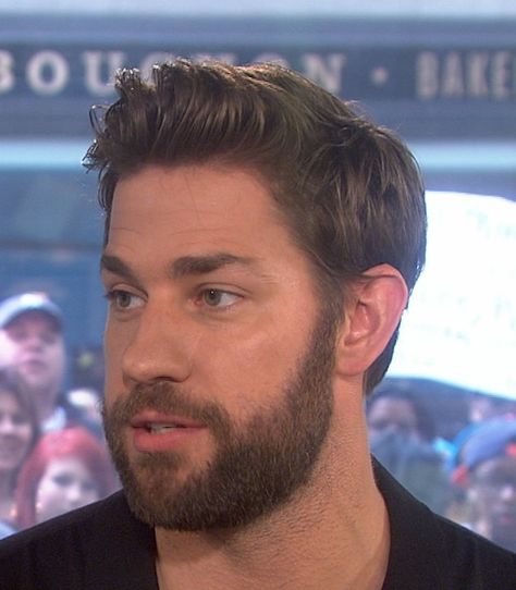 John Krasinski Hairstyle, John Krasinski Hair, The Office Jim, Romantic Music, John Krasinski, Face Men, Falling In Love With Him, Fashion Suits For Men, I Have A Crush