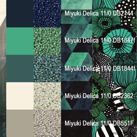 Color Palette For Beads, Beading Color Palettes, Delica Color Palette, Jewellery Color Palette, Miyuki Delica Color Palette, Miyuki Color Palette, Delica Beads Patterns Free, Seed Bead Color Combinations, Color Palette Jewelry