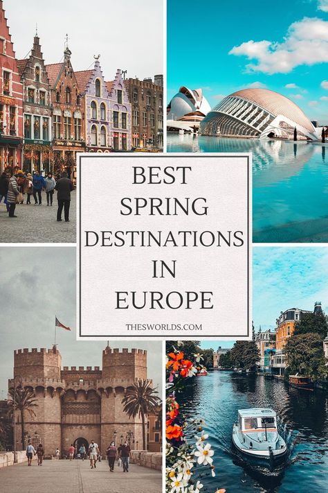 Best spring destinations to visit in Europe. Which cities to visit in the early months of the year? Where to see spring in Europe and which festivals to attend? This list has all of the answers and more for Spring in Europe. Check out Best Spring Destinations in Europe and start traveling! | Spring destinations | Bucket list Spring destinations | Europe Spring destinations | Europe Spring Europe In Spring, Spring Travel Destinations, Voyage Europe, Places In Europe, Spring Trip, European Vacation, Visit Europe, Destination Voyage, Europe Travel Guide