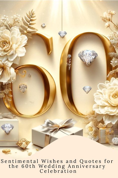 Discover touching quotes, heartfelt captions, and warm wishes to celebrate a 60th wedding anniversary. Explore #DiamondAnniversary #LoveQuotes #AnniversaryWishes to honor this incredible milestone with joy and love. Perfect for sharing on your special day! Happy 60th Anniversary Wishes, 60 Wedding Anniversary Ideas, 60th Wedding Anniversary Quotes, Anniversary 60 Years, Heartfelt Captions, Happy 60th Anniversary, Quotes Heartfelt, 49th Anniversary, 42nd Anniversary