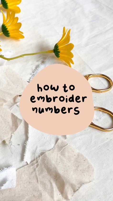 benangbynini on Instagram: The tutorial to embroider numbers is here! ✨ Backstitch makes a nice outline in hand embroidery. It’s simple and relatively quick. The… Embroider Numbers, Embroidery Numbers, Patterns Flowers, Number Patterns, Hand Embroidery Patterns Flowers, Quiet Books, Hand Embroidery Patterns, Embroidery Tutorials, Quiet Book