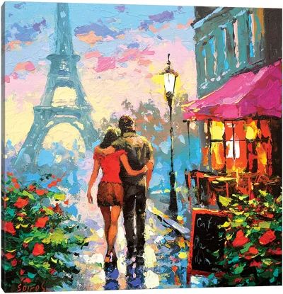 Paris Painting Acrylic, Walking Around The City, Paris Painting, Engraving Art, Mixed Media Painting, Best Canvas, Framed Canvas Prints, Classic Art, Fine Art Painting