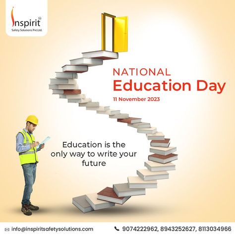 📚 On National Education Day, let's celebrate the power of knowledge and the light it brings to our lives. Wishing everyone a day filled with learning and growth!! . . . #NationalEducationDay #NationalEducationDay2023 #EducationDay #Education #nationaleducationday #educationforall #educationmatters #INSPIRIT National Education Day, Power Of Knowledge, Education Day, Guru Purnima, Education For All, Let's Celebrate, Lets Celebrate, The Only Way, The Light