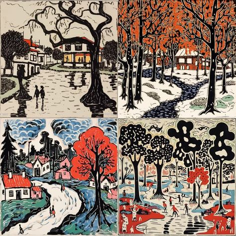 David Brown Milne style in Midjourney AI (V5.1, V5, V4, niji 5) | Painters | | | | Andrei Kovalev's Midlibrary David Milne, Charles Demuth, Patrick Heron, Tom Thomson, Canadian Landscape, Canadian Painters, Group Of Seven, Still Lifes, Hieronymus Bosch