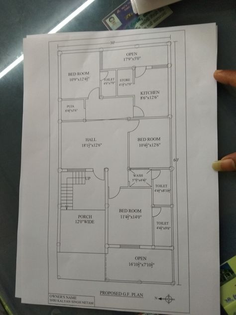 House plan 30 by 60 3bhk Plan, 20 50 House Plan, 30x50 House Plans, Wedding Korean, 20x40 House Plans, Plot Plan, 2bhk House Plan, 2 Storey House Design, 3d House Plans