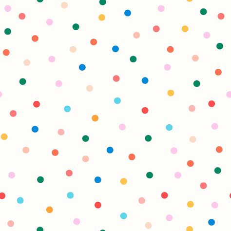 Cute polka dot background, colorful pattern vector | free image by rawpixel.com / Wan Polka Dots Background Wallpapers, Kid Wallpaper, Polka Dot Wallpaper, Polka Dot Pattern Design, Sticker Background, Polka Dot Theme, Polka Dot Birthday, Polka Dots Wallpaper, Background Cute