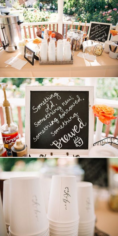 Brunch Diy, Coffee Reception, Diy Brunch, Wedding Brunch Reception, Coffee Bar Wedding, Coffee Wedding, Bridal Shower Brunch, Brunch Wedding, Bridal Brunch