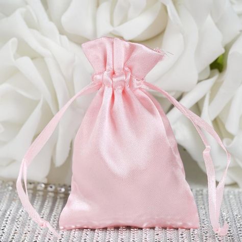 Pack of 12 - 3"x4" Rose Gold,Blush Satin Party Favor Bags, Drawstring Pouch Gift Bags Reception Gifts, Rose Gold Satin, Candy Jewelry, Satin Bags, Wedding Favor Bags, Wedding Party Favors, Favor Bag, Candy Gifts, Drawstring Pouch