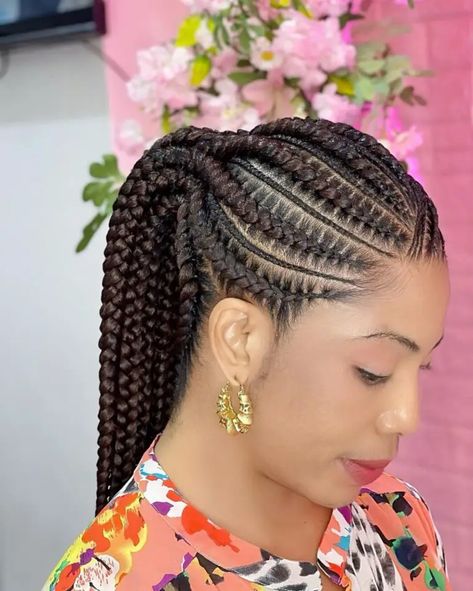 Cornrow Ponytail Styles, New Braided Hairstyles, Ghana Braids Hairstyles, Latest Hair Braids, Cornrow Ponytail, Black Hair Updo Hairstyles, Natural Hair Bun Styles, Braided Hairstyles For Black Women Cornrows, Natural Hair Stylists