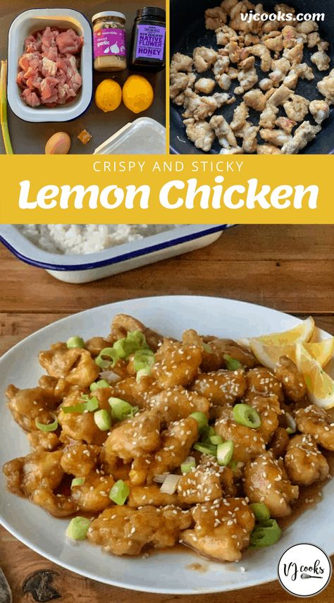 Sticky Lemon Chicken - VJ Cooks Vj Cooks Chicken, October Dinners, Sticky Lemon Chicken, Healthier Dinners, Vj Cooks, Quick Chicken Dinner, Smoked Salmon Salad, Sticky Pork, Lemon Juice Benefits