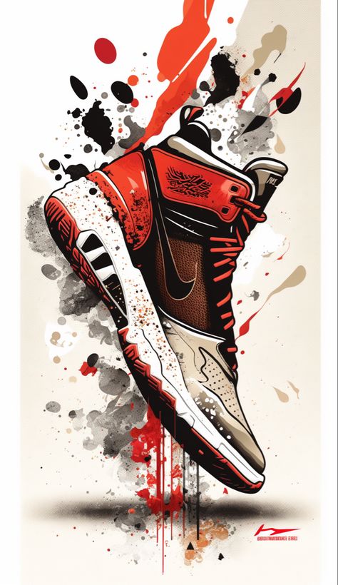 #jordans Shoes Graffiti, Shoe Artwork, Michael Jordan Pictures, Sneakers Art, Jordan Logo Wallpaper, Shoe Advertising, Nike Art, Sports Painting, Shoes Wallpaper