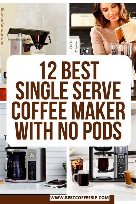 A single-cup coffee maker makes it easy for one person to make a cup of coffee without help. We've compiled a list of the best single-serve coffee makers that don't use pods. The best single-serve coffee maker with no pods is this year's top buy from Amazon.
#singleserve #coffeemaker #coffee #guide #tips #coffeelovers Coffee Makers Best, Dual Coffee Maker, One Cup Coffee Maker, Small Coffee Maker, Best Instant Coffee, Single Serve Coffee Maker, Single Cup Coffee Maker, Ways To Make Coffee, Iced Coffee Maker