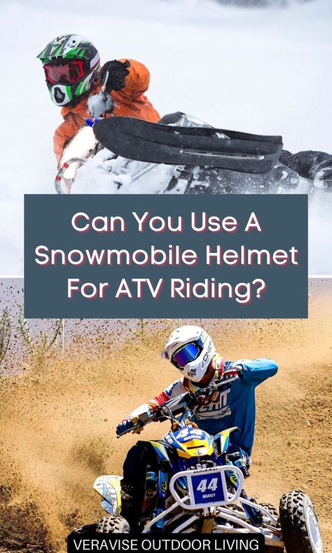 Can You Use A Snowmobile Helmet For ATV Riding? While it is possible to use a snowmobile helmet for ATV riding, it's not the best idea. Keep in mind these helmets won't provide the same level of protection as an ATV-specific helmet would. Atv Helmets, Atv Gear, Snowmobile Helmets, Atv Riding, It Is Okay, Atv Accessories, Hair Raising, Family Travel Destinations, Rv Travel