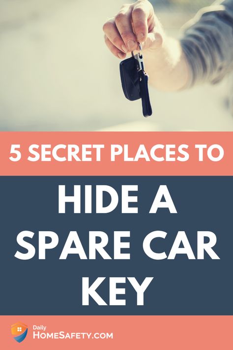 If you are searching for a great place where you can hide and store your spare car key, we have some tried and tested ideas. When you're hiding an extra car key, the first thing you should decide is whether you want to keep it on the car or somewhere else. While hiding a spare key on the car has its own advantages, you must do it the right way to prevent thieves from gaining access to it. You can also keep the key at home choosing the place wisely. #dailyhomesafety #sparecarkey #hidesparecarkey Secret Car Compartment Hidden Storage, How To Hide A Key Outside, Hide A Key Ideas Outdoor, Secret Compartment In Car, Hide A Key Outside, Hide A Key, Magnetic Key Holder, Key Safe, Home Security Tips