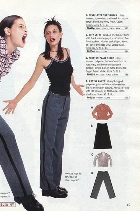 90s Fashion Catalog, Hipster Skirt, 90s 2000s Fashion, Tour Merch, Fashion Catalogue, The 1990s, Brand Image, Mode Inspo, Olivia Rodrigo