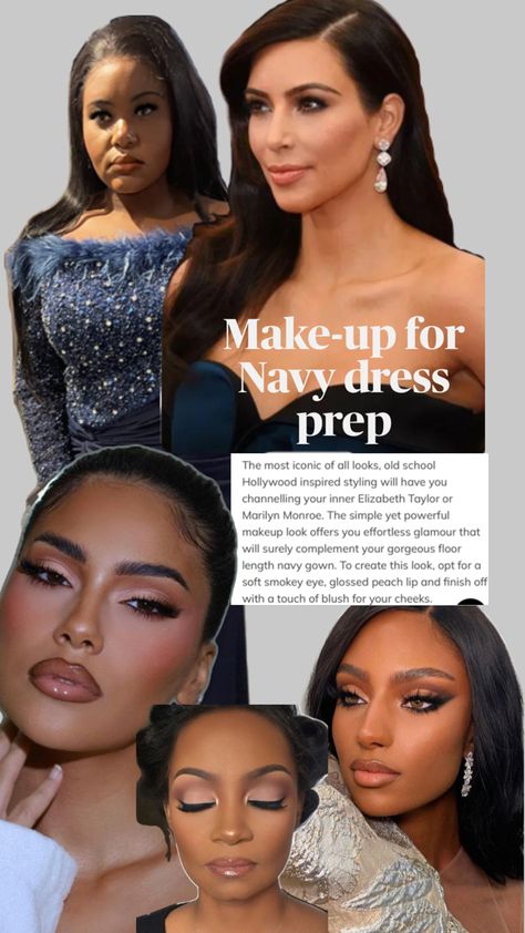 Glam navy make up loop preparation Navy Formal Dress, The Best Makeup, Best Makeup, Navy Dress, Formal Dress, Best Makeup Products, Dream Life, Makeup Looks, Make Up