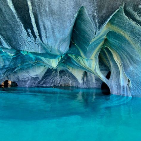 Marble Caves of Chile Chico – Puerto Río Tranquilo, Chile - Atlas Obscura Marble Caves, Amazing Places On Earth, Beautiful Places On Earth, Travel Outdoors, Beautiful Places Nature, Incredible Places, Beautiful Places In The World, Beautiful Places To Travel, Magical Places