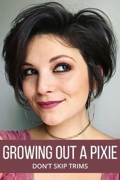 Simple Ways For Growing Out A Pixie And#8211; It Can Actually Be Easy ★ Pixie Grow Out, Growing Short Hair, Growing Out Pixie Cut, Growing Out A Pixie, Growing Out Short Hair, Grown Out Pixie, Growing Out Hair, Modern Bob, Growing Your Hair Out