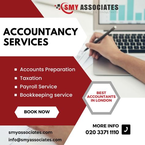 If you are worried about your personal and business account management, SMY ASSOCIATES is here to provide you accountancy Services with our experienced team. https://smyassociates.com/ "#accountingservices #tax #bookkeepingservices #taxes #accountants #accountingfirm #taxconsultant #taxreturn #accountingservice #taxation #taxpreparation #payrollservices #charteredaccountant Tax Consulting, Account Management, Bookkeeping Services, Chartered Accountant, Accounting Firms, Tax Preparation, Accounting Services, Tax Return, Financial Services