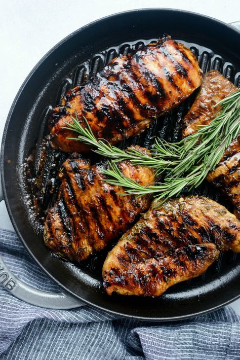 Balsamic Rosemary Grilled Chicken - Simply Scratch