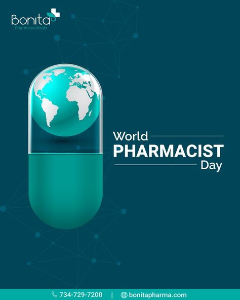 World Pharmacists Day Pharmacist Day Ideas, Pharmacist Day, World Pharmacist Day, Healthcare Ads, Body Pain Relief, Internet Logo, British Armed Forces, Social Media Advertising Design, World Days